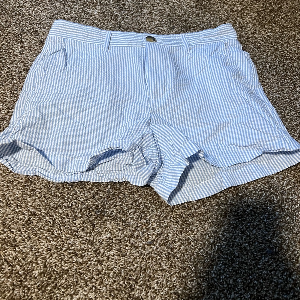 Classic Blue Striped Women's Shorts